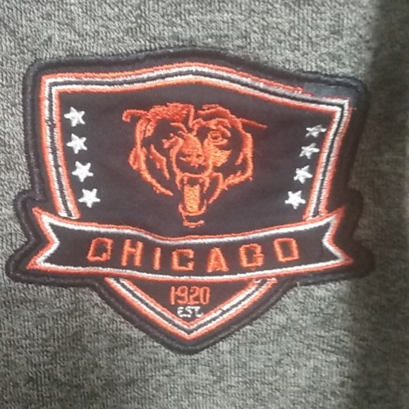 NFL APPAREL CHICAGO BEARS Hoodie Size LG Gray, Blue, and Orange - Picture 2 of 8